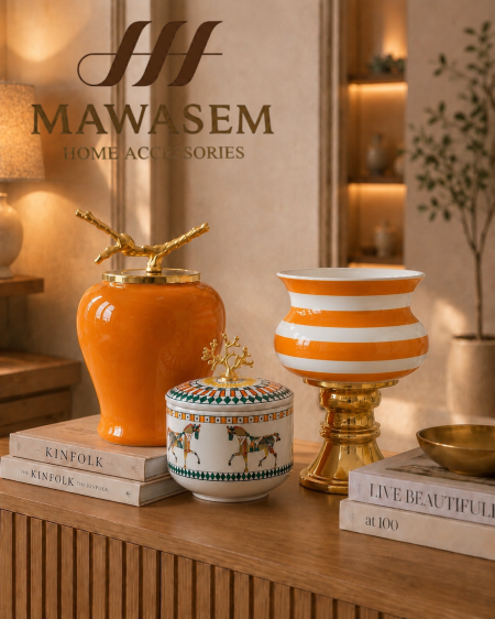 طقم فازات ديكور HERMES 3 قطع 